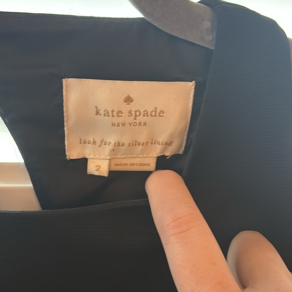Black Kate Spade Midi Dress- size 2 - Picture 3 of 5
